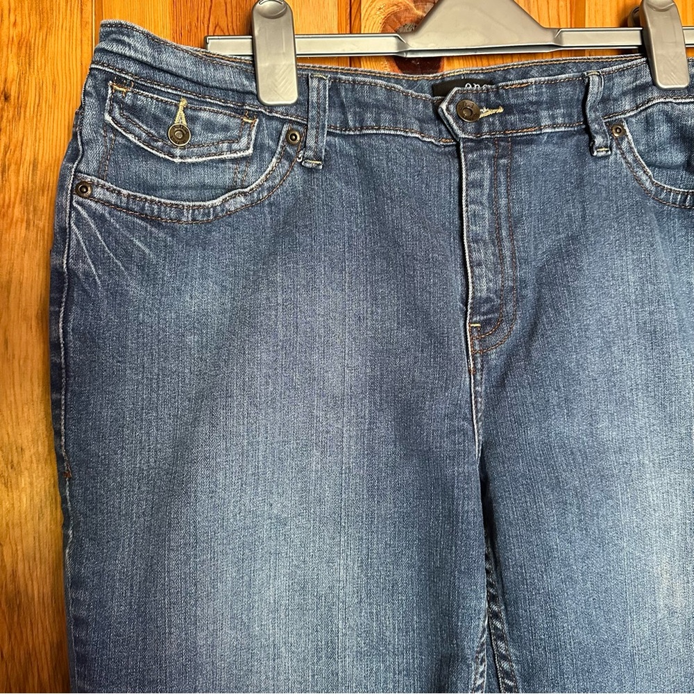 A.N.A. Blue Denim Shorts - Picture 3 of 5